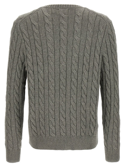 Gray Cotton Cardigan