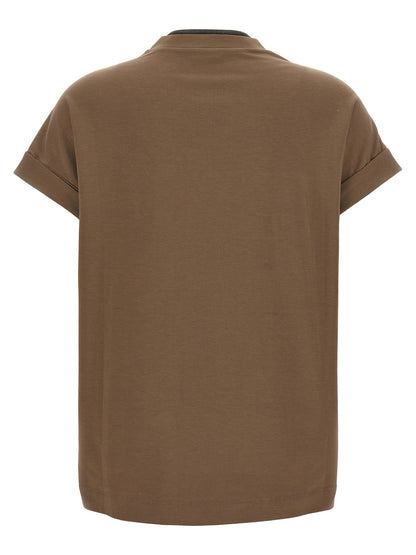 Brown Cotton T-Shirt
