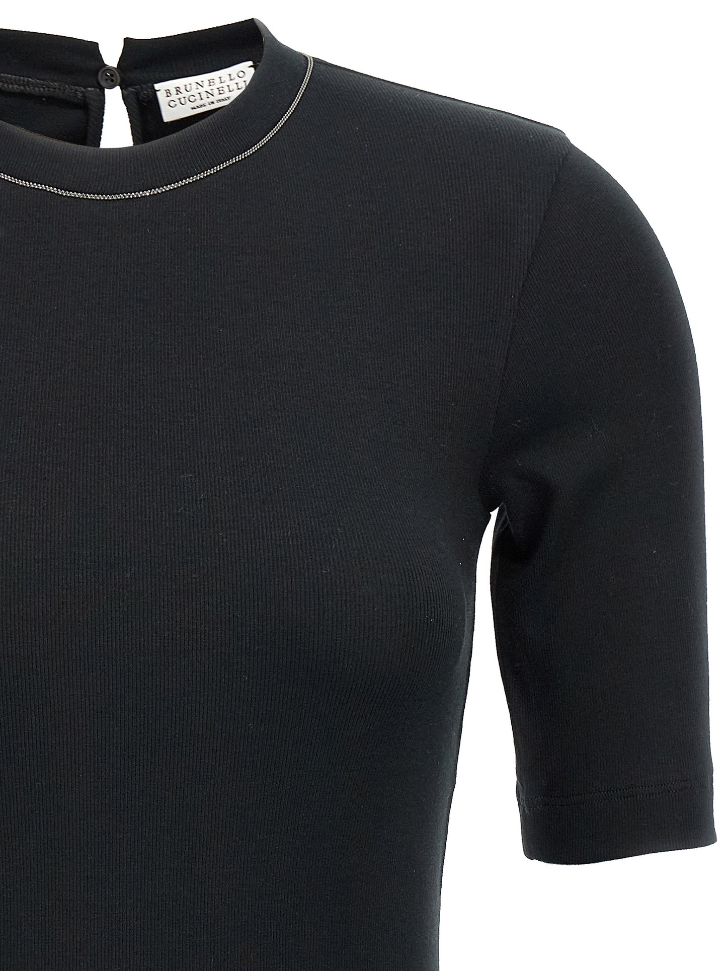 Black Cotton T-Shirt