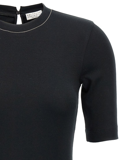 Black Cotton T-Shirt