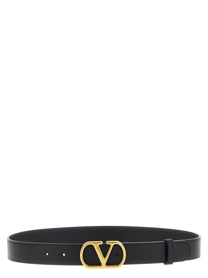 Black Calfskin Regular Belt