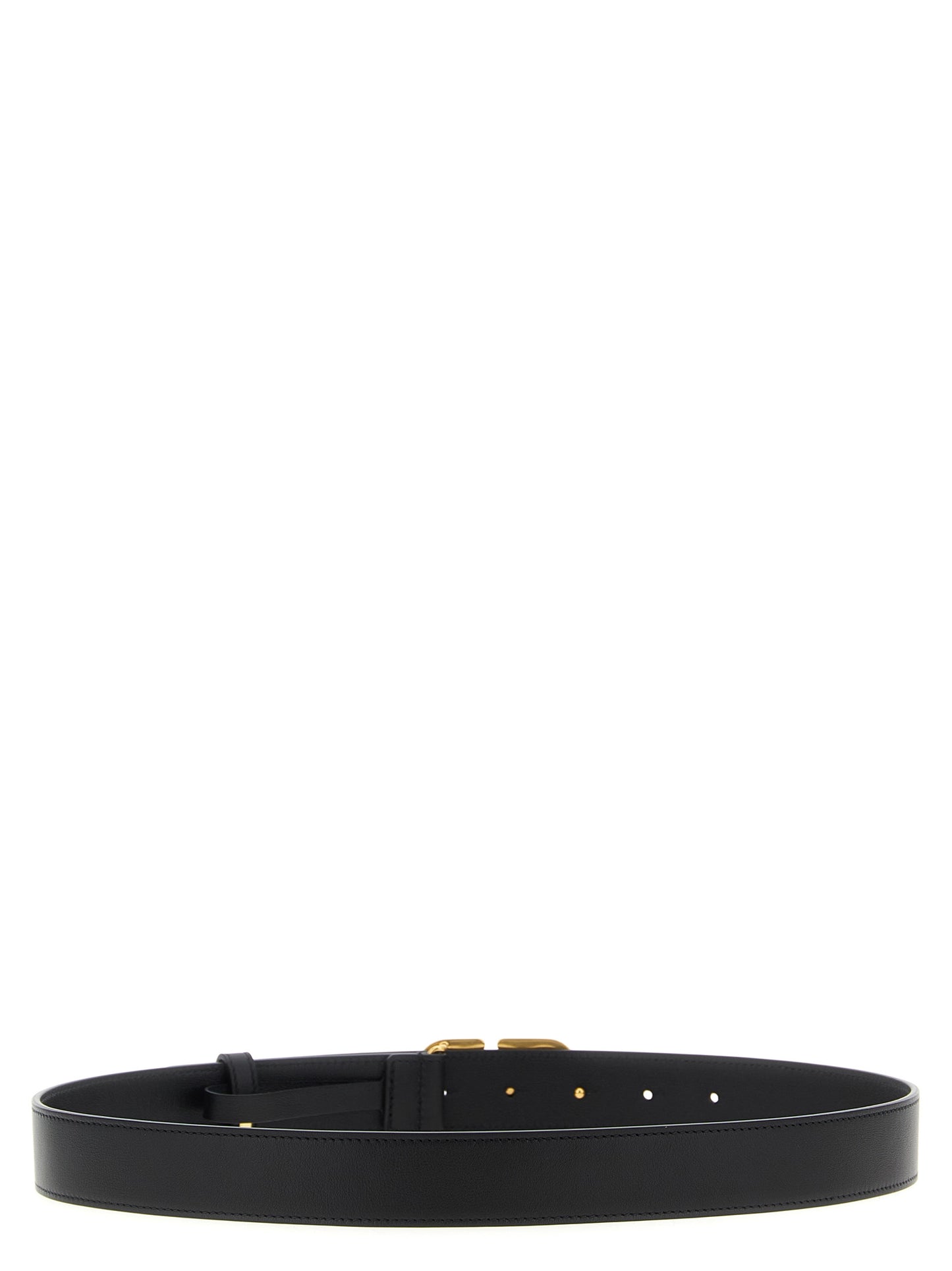 Black Calfskin Regular Belt