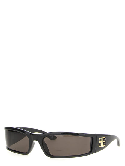 Black Polyamide Sunglasses