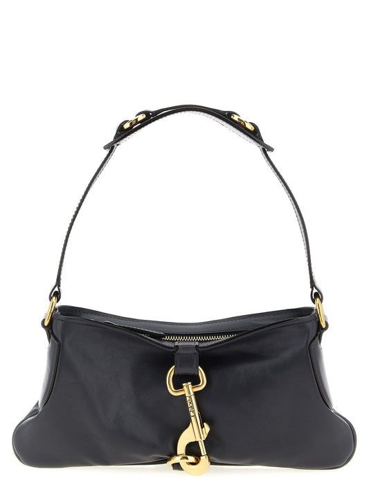 Black Cowhide Shoulder Bag