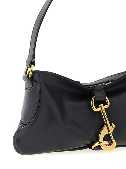 Black Cowhide Shoulder Bag