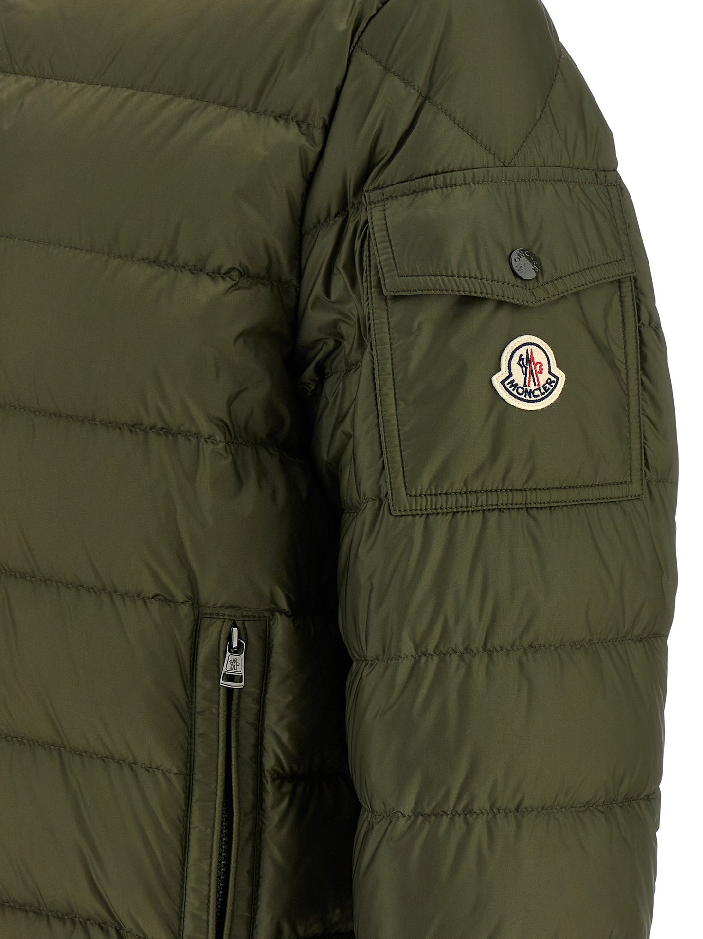 Bicolor Polyamide Full-Length Jacket