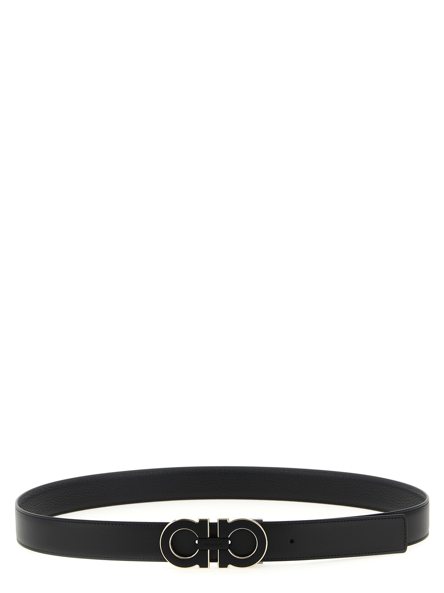 Black Calfskin Regular Belt