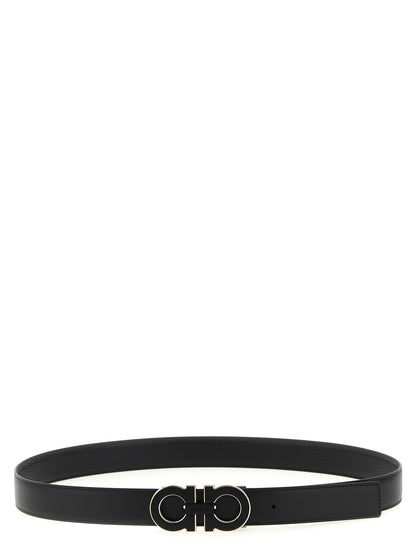 Black Calfskin Regular Belt
