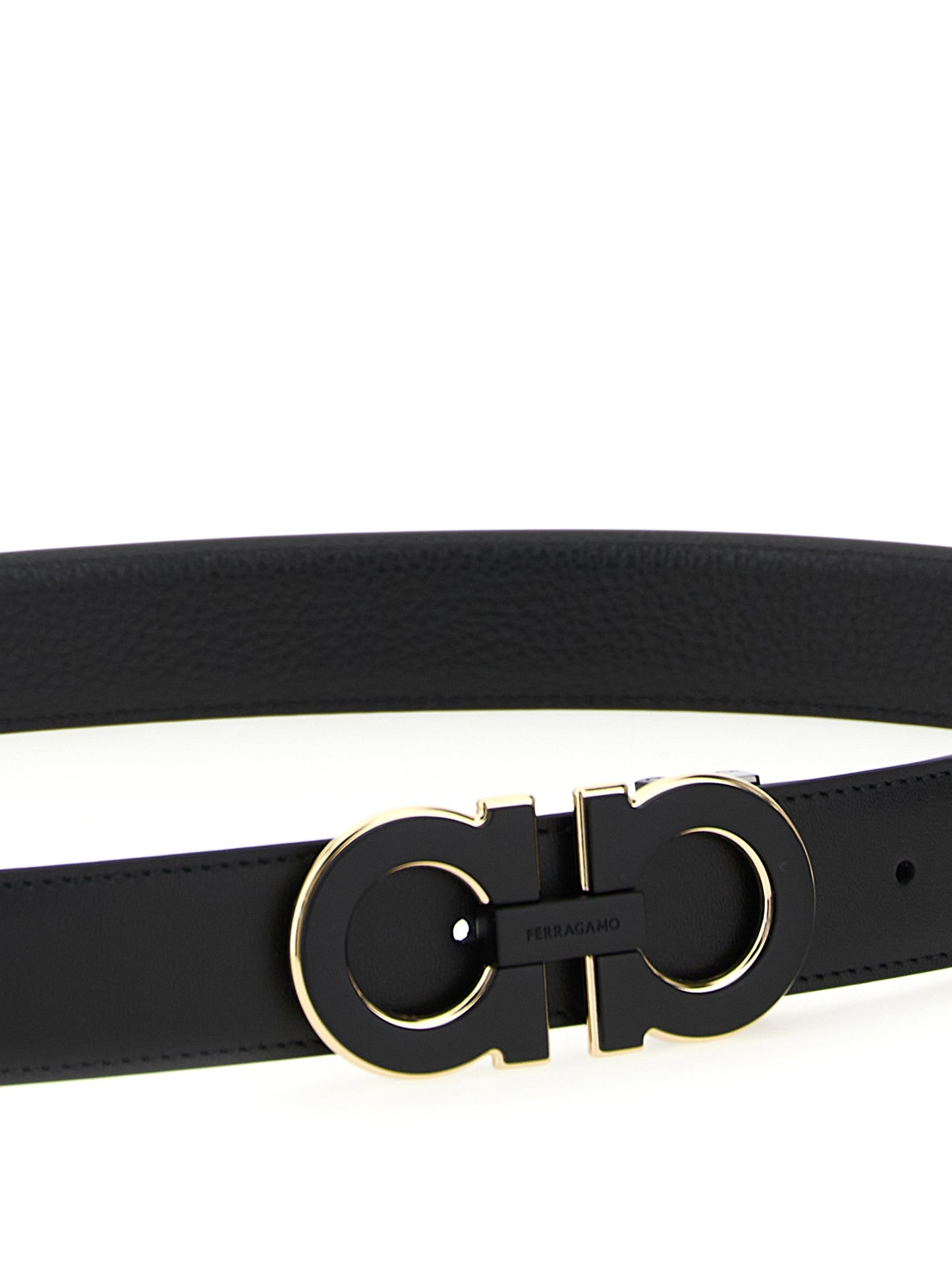 Black Calfskin Regular Belt