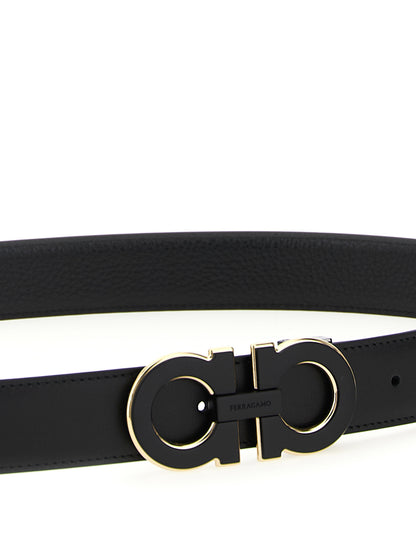 Black Calfskin Regular Belt