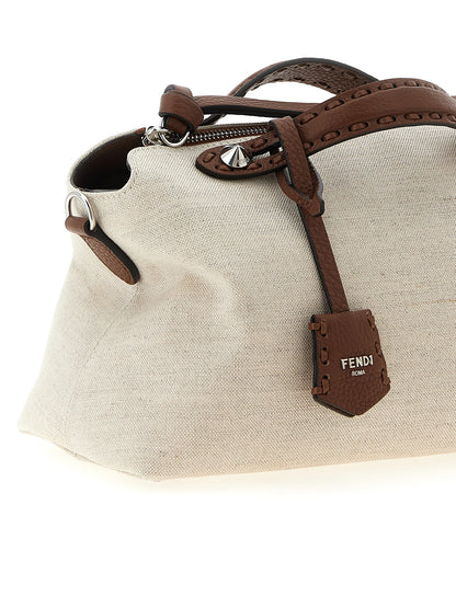 Beige Polyethylene Handbag