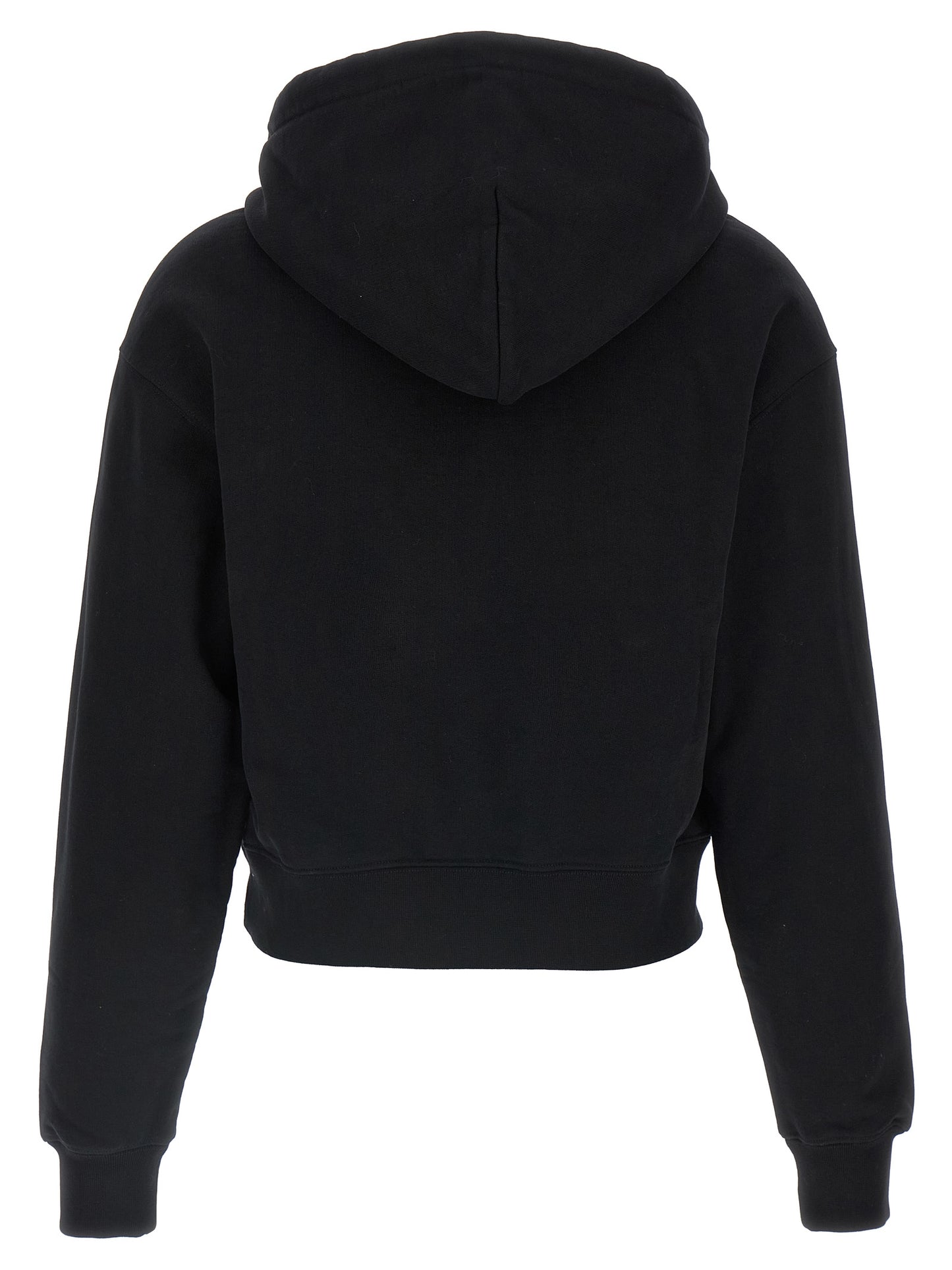 Black Cotton Hoodie