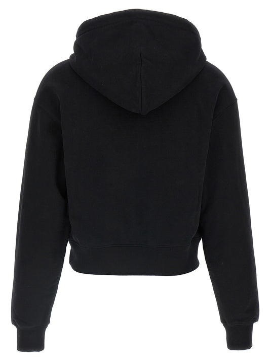 Black Cotton Hoodie