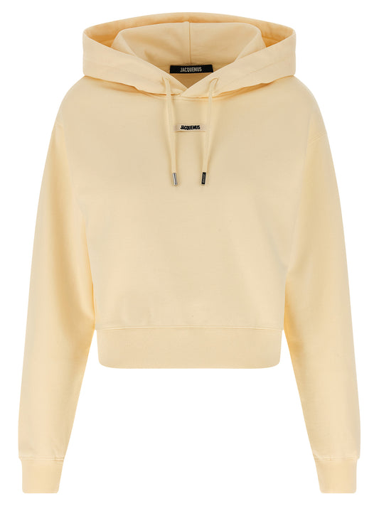 Beige Cotton Hoodie