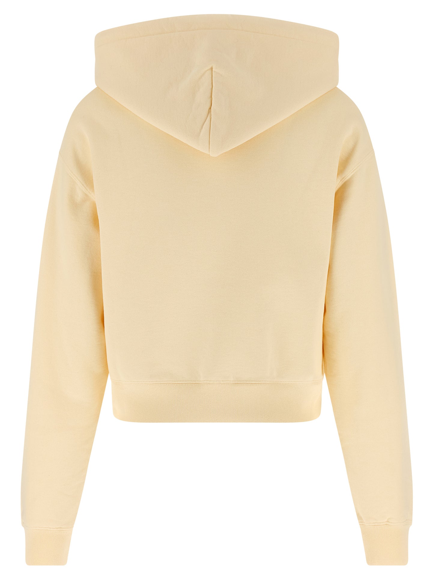 Beige Cotton Hoodie