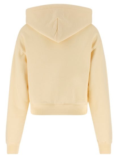 Beige Cotton Hoodie