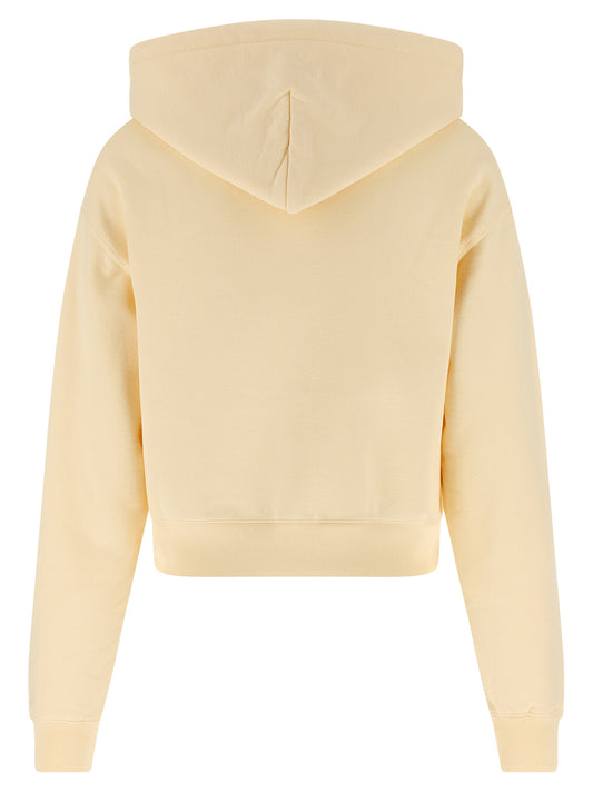 Beige Cotton Hoodie