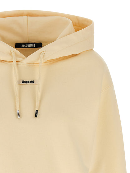 Beige Cotton Hoodie