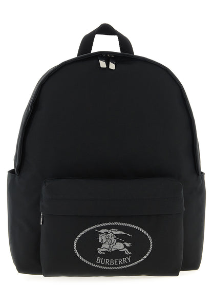 Black Polyester Backpack