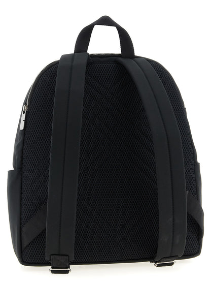 Black Polyester Backpack