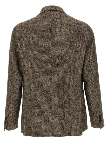 Brown Virgin Wool Blazer