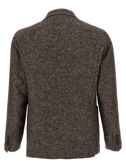 Brown Virgin Wool Blazer