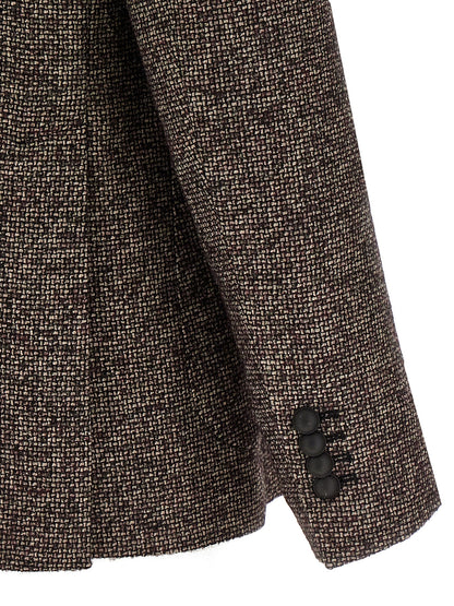 Brown Virgin Wool Blazer