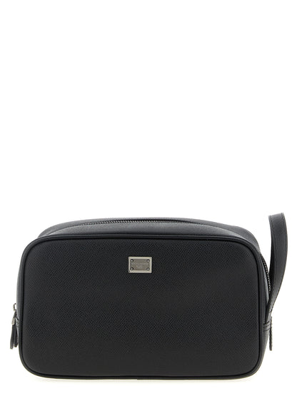 Black Calfskin Leather Wallet