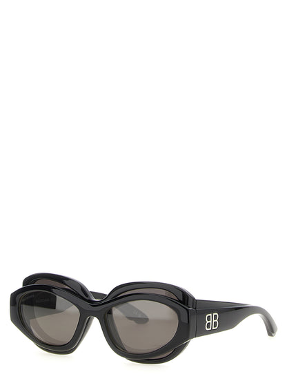 Black Polyamide Sunglasses
