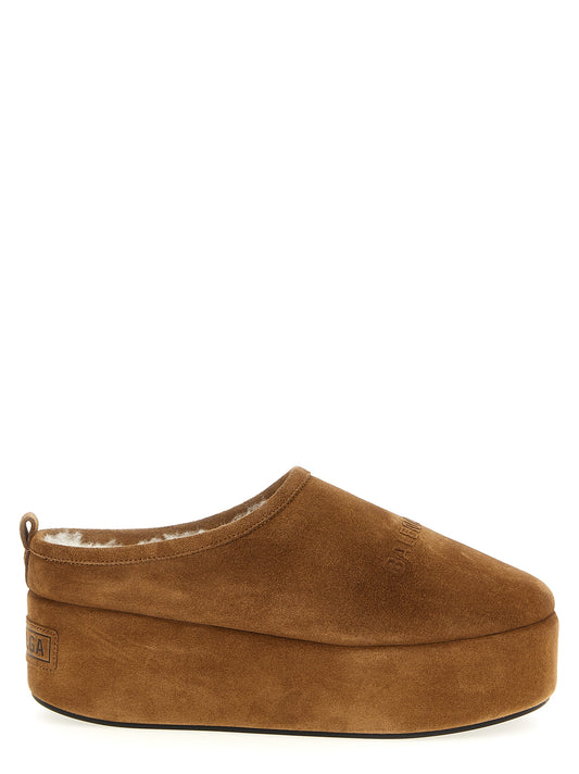 Brown Calfskin Mules