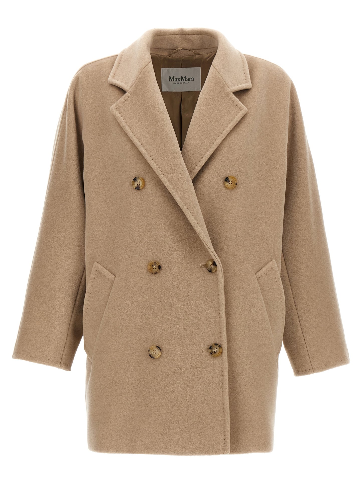 Beige Virgin Wool Coat