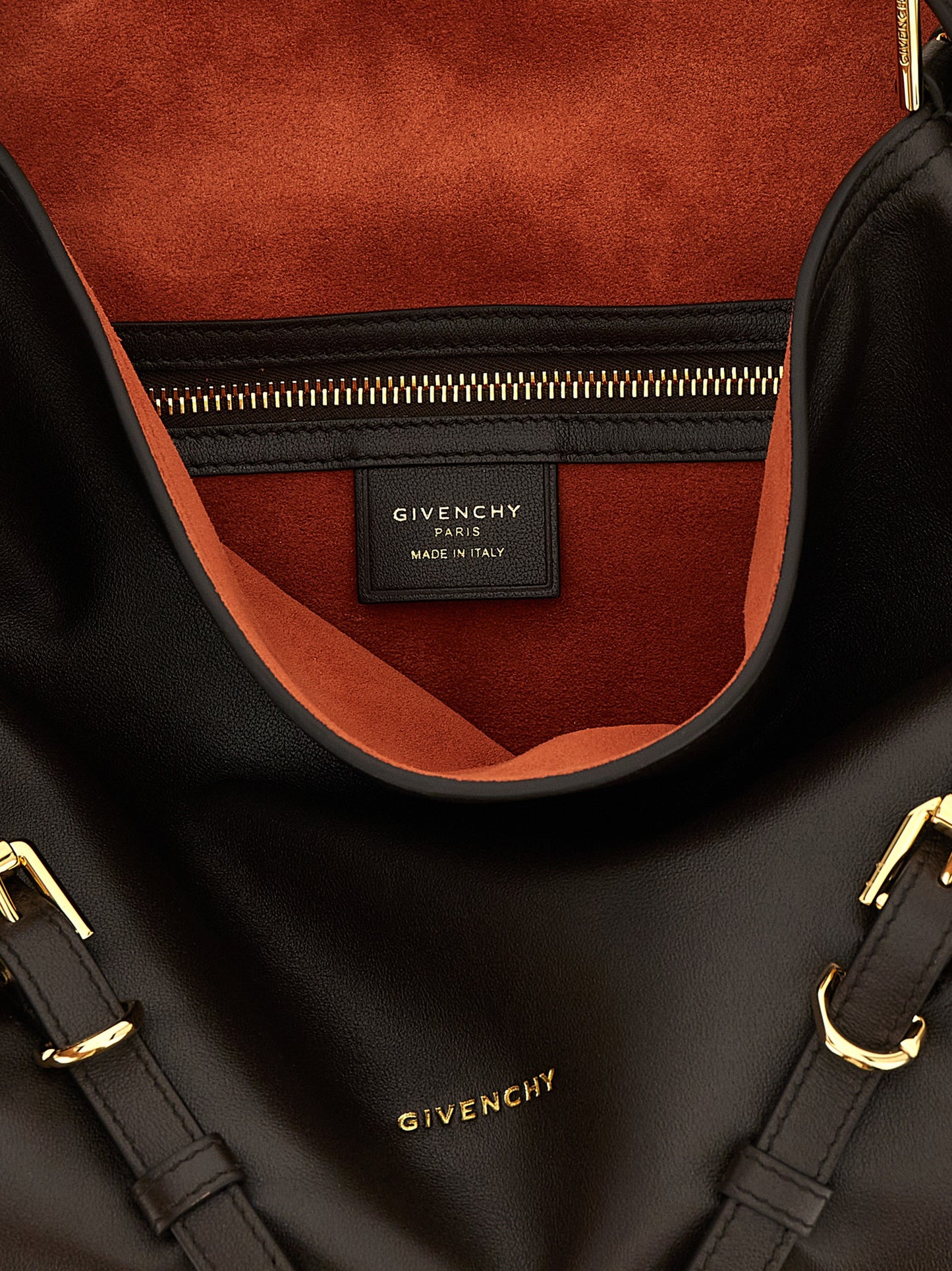 Brown Calfskin Shoulder Bag
