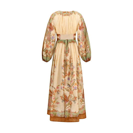 Multicolor Cotton Casual Dress