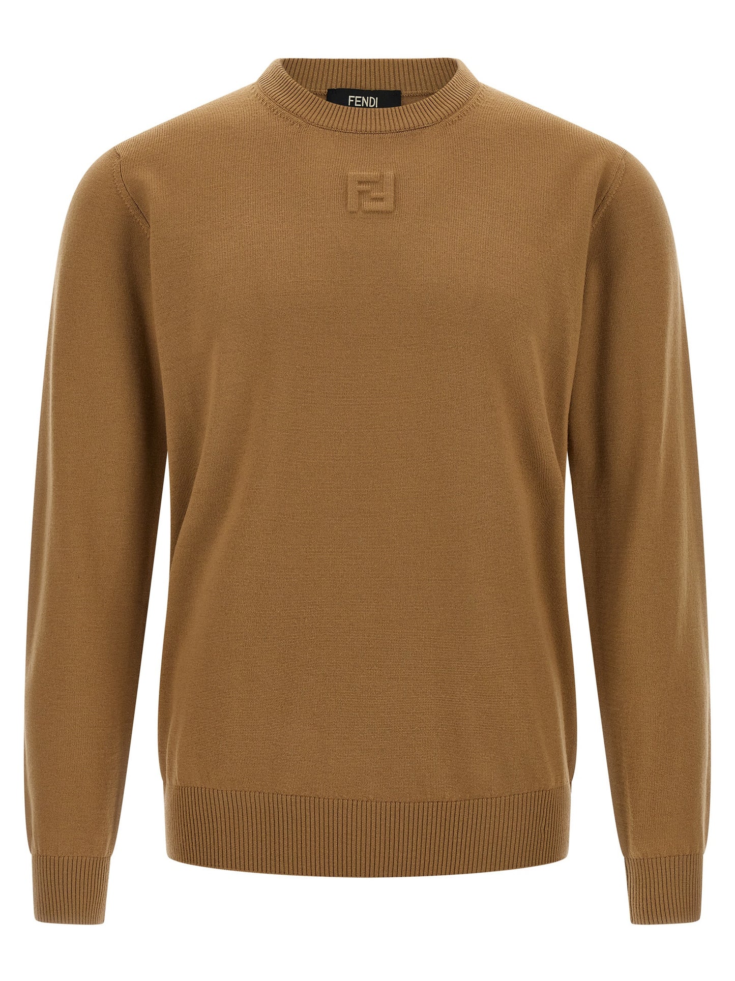 Beige Virgin Wool Cardigan