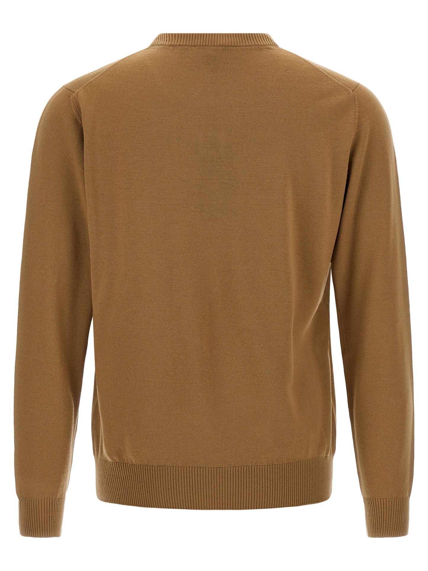 Beige Virgin Wool Cardigan