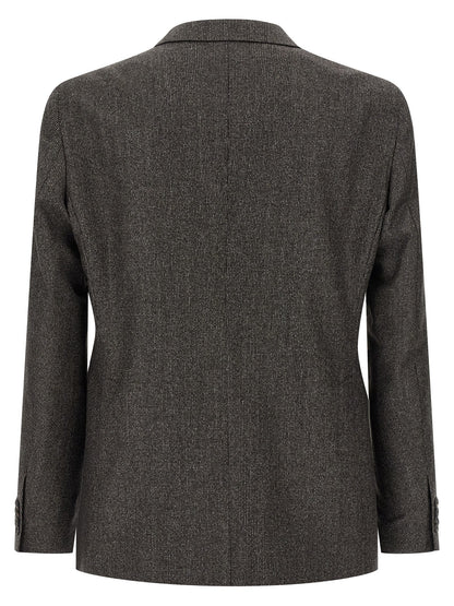 Brown Virgin Wool Two-Piece Suit