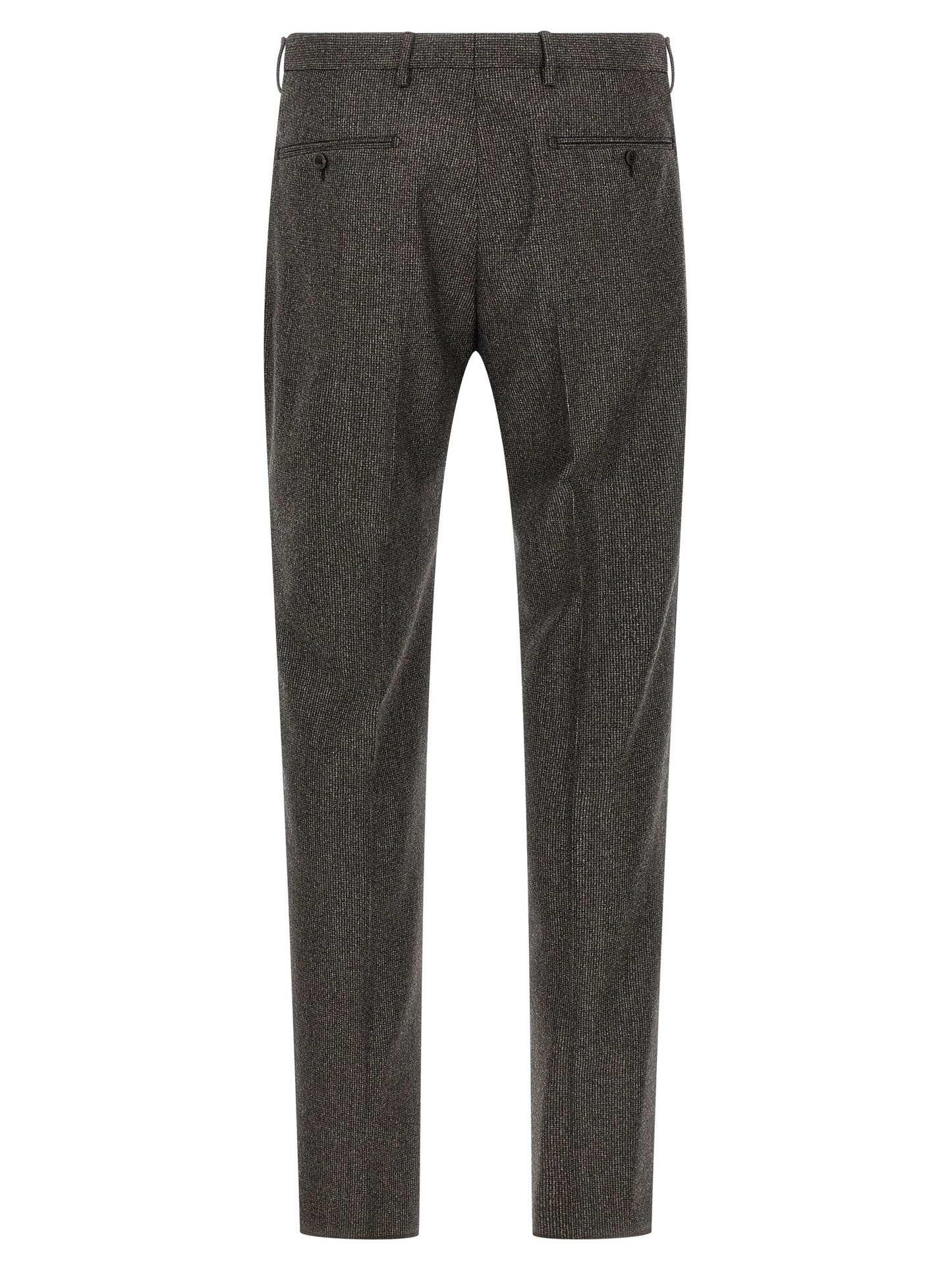 Brown Virgin Wool Two-Piece Suit