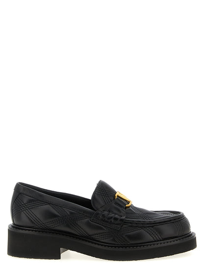 Black Lamb Leather Slip-On Loafers