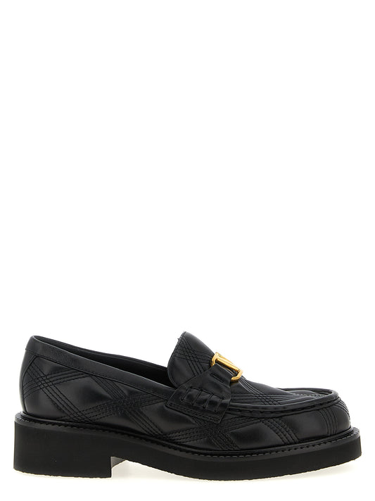 Black Lamb Leather Slip-On Loafers