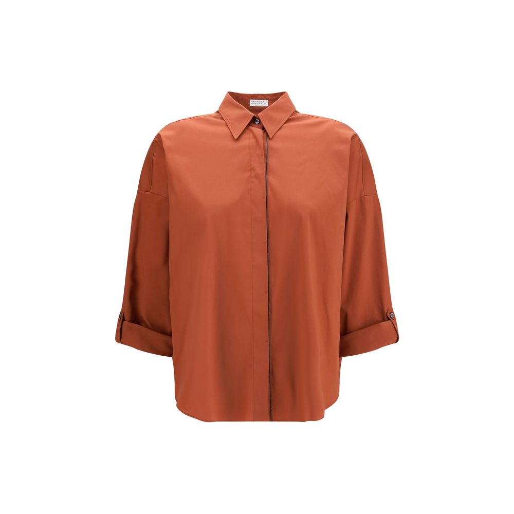 Brown Cotton Shirt