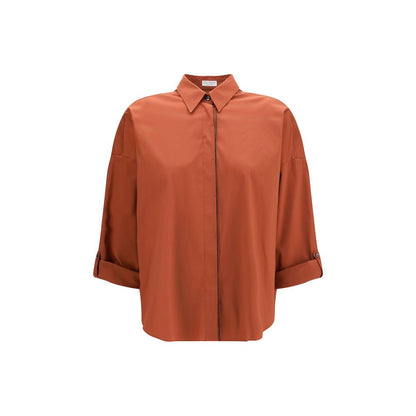 Brown Cotton Shirt