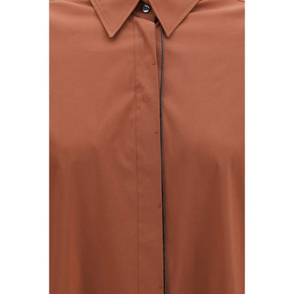 Brown Cotton Shirt