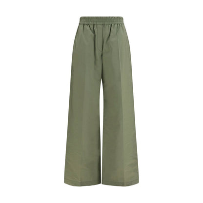 Bicolor Cotton Casual Pants