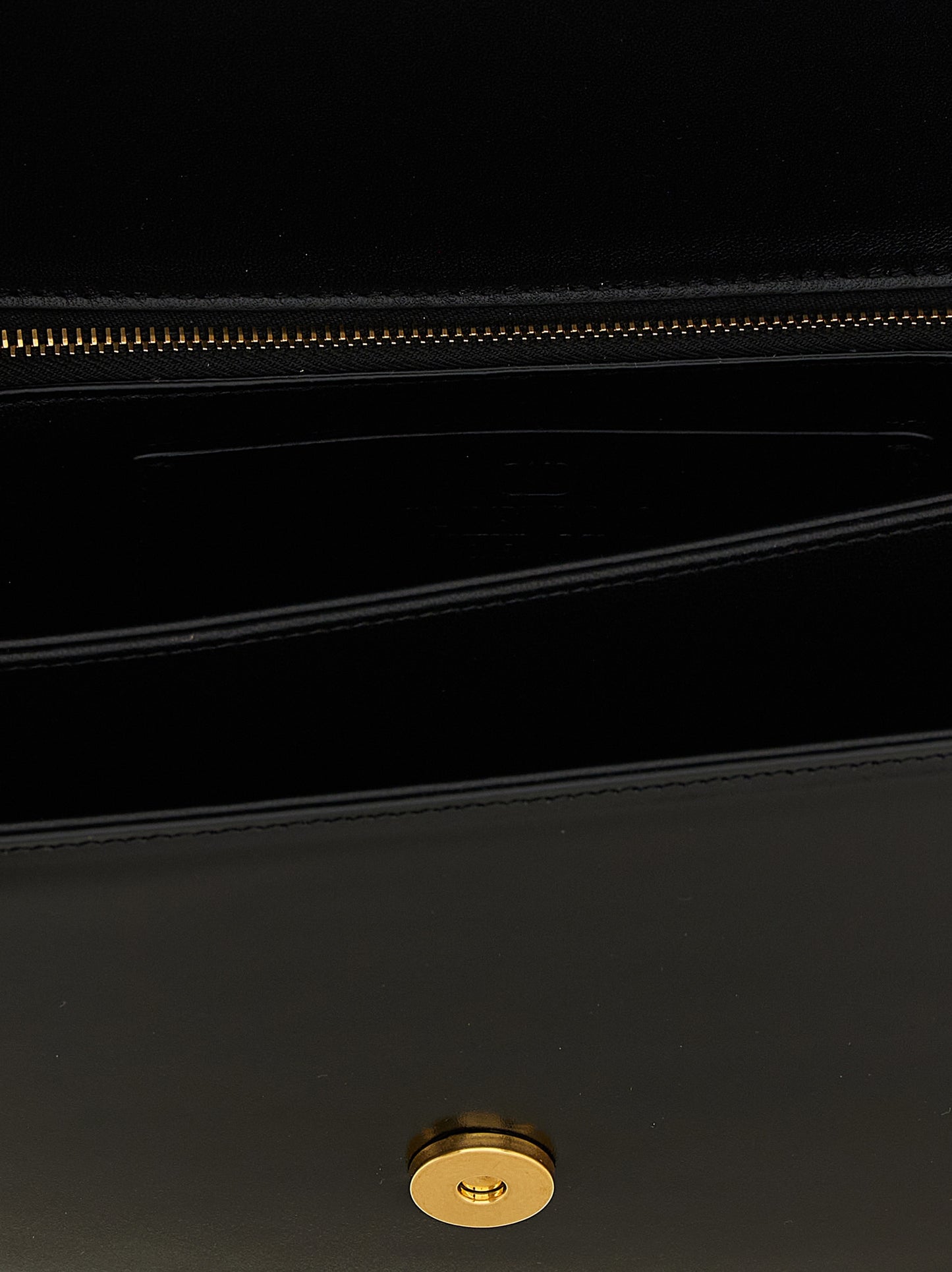 Black Calfskin Shoulder Bag