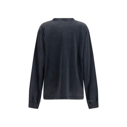 Black Cotton Sweatshirt