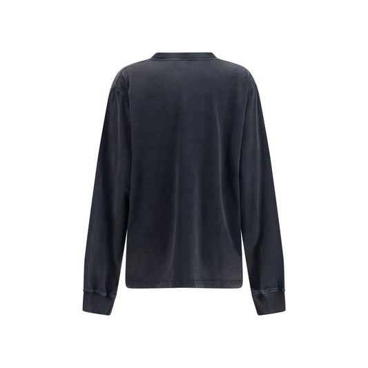 Black Cotton Sweatshirt