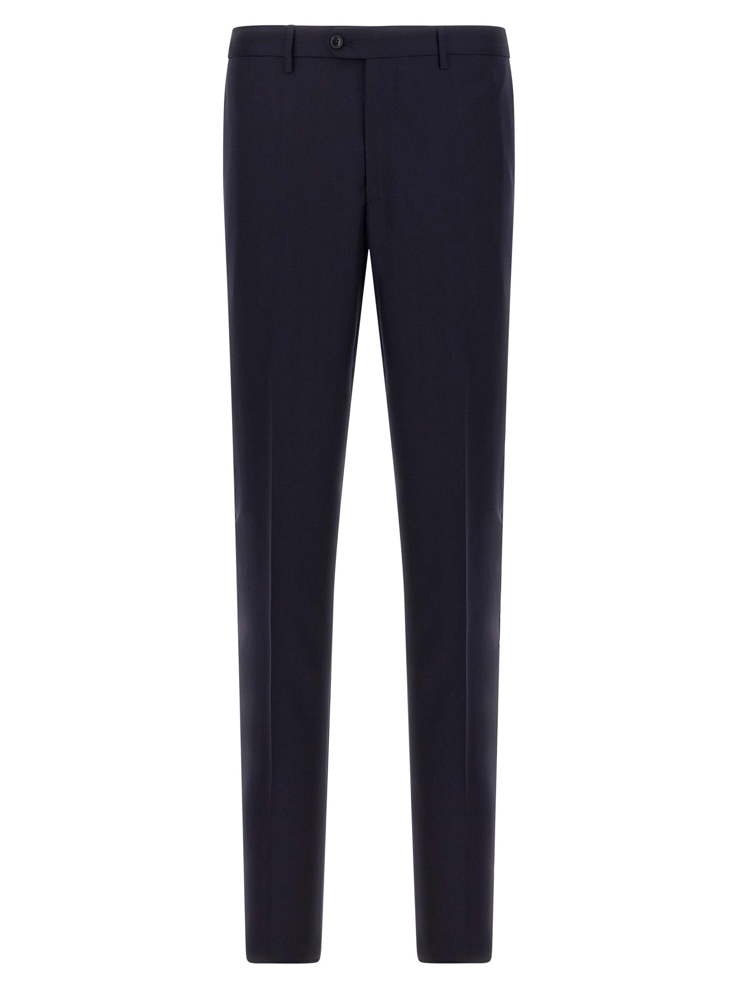 Blue Virgin Wool Two-Piece Suit