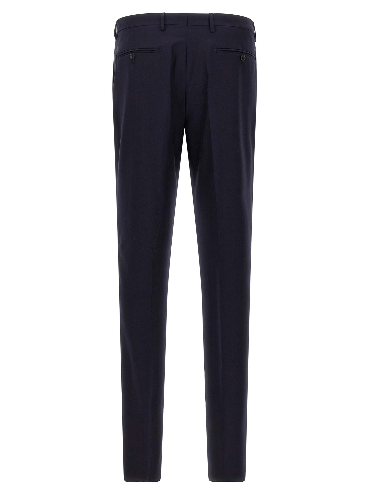 Blue Virgin Wool Two-Piece Suit