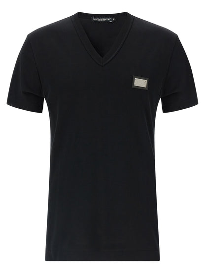 Black Cotton T-Shirt