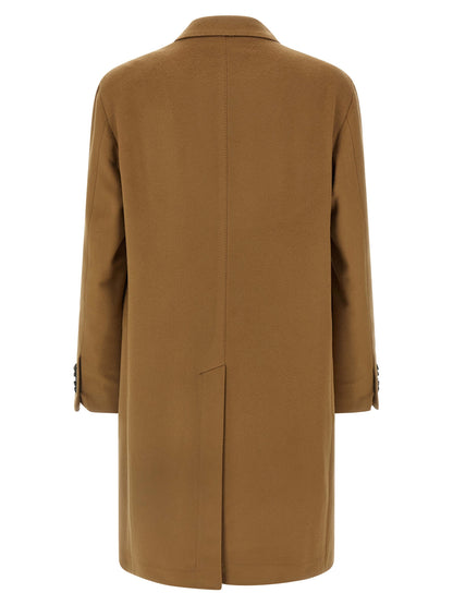 Beige Virgin Wool Coat
